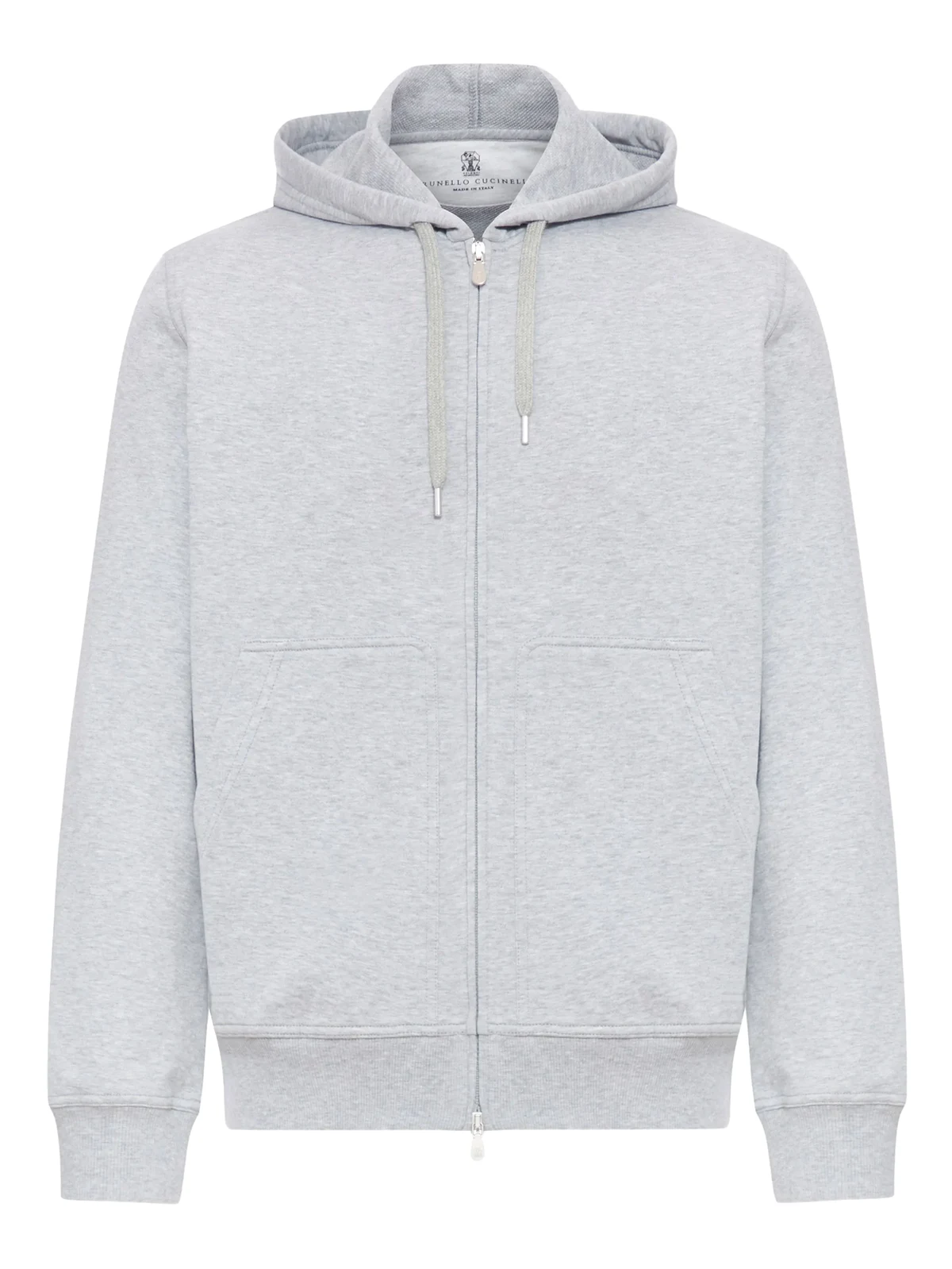 cotton zip-up hoodie