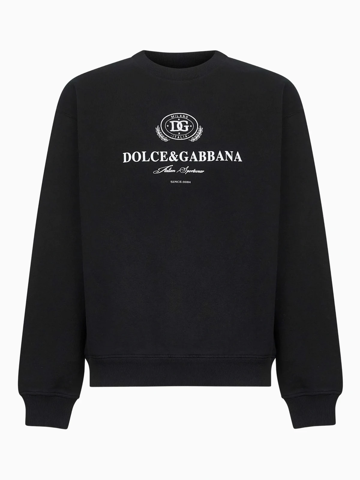 logo-print crew-neck sweater