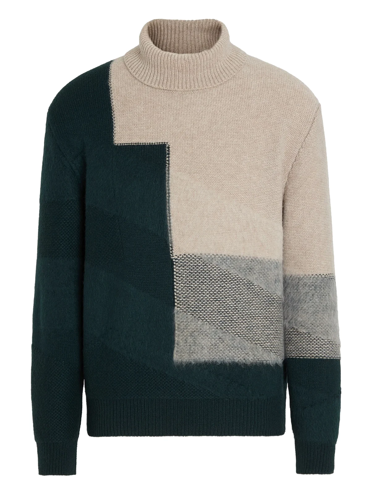 Pullover in Colour-Block-Optik