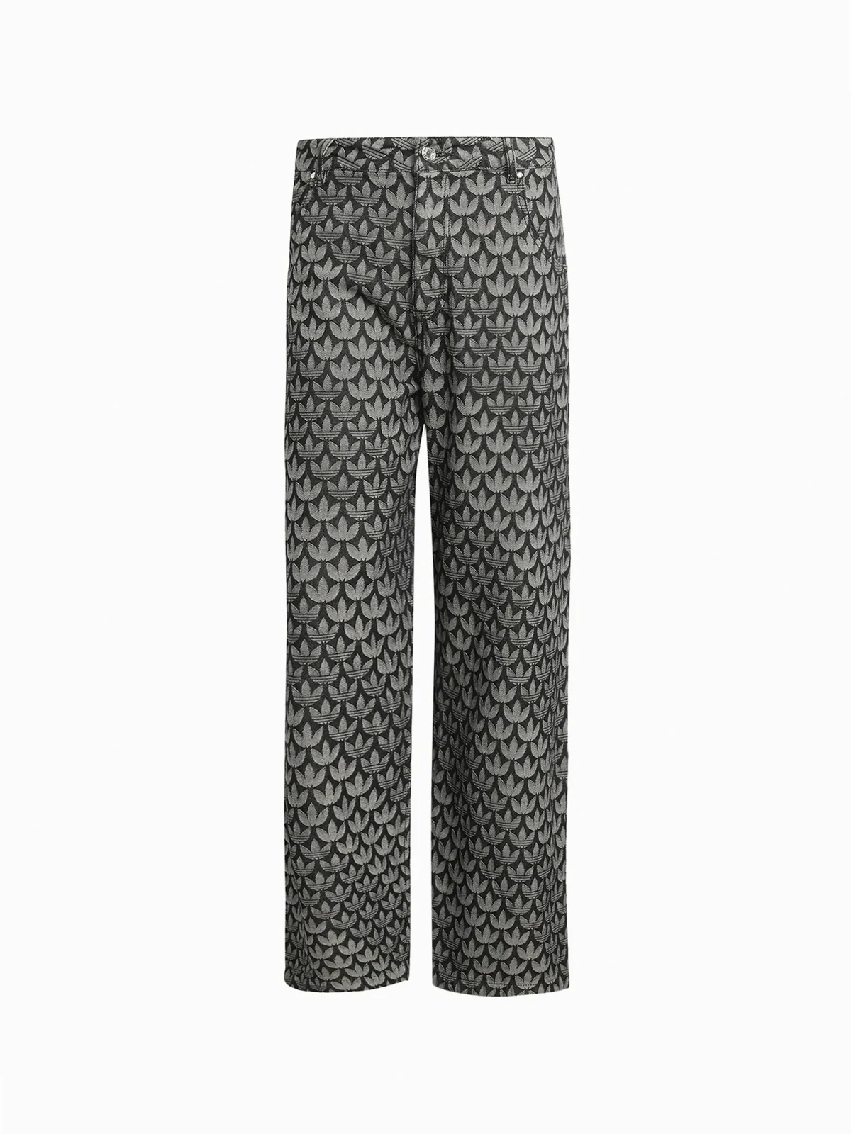 Jeans mit Monogramm-Print