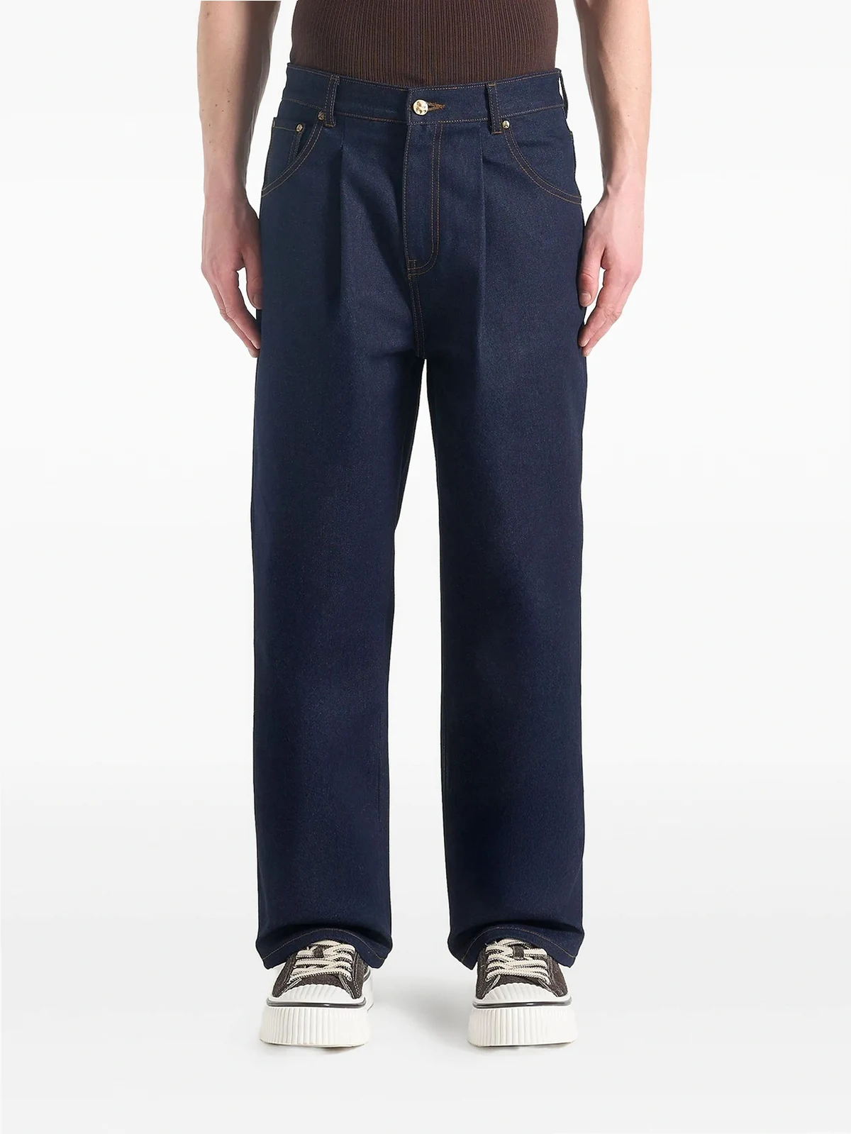 Arnault boucle pleated jeans