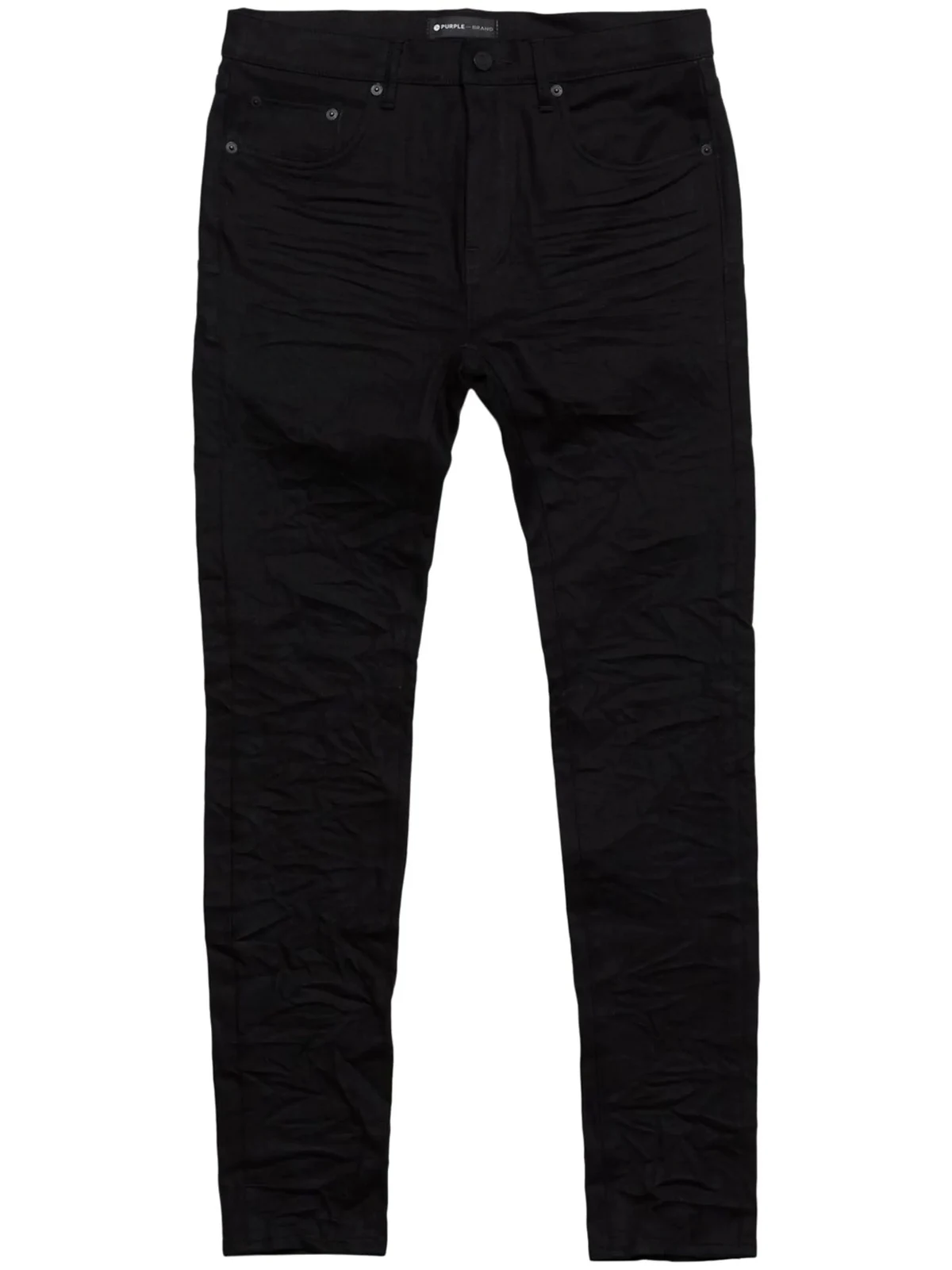 crinkled slim-cut jeans