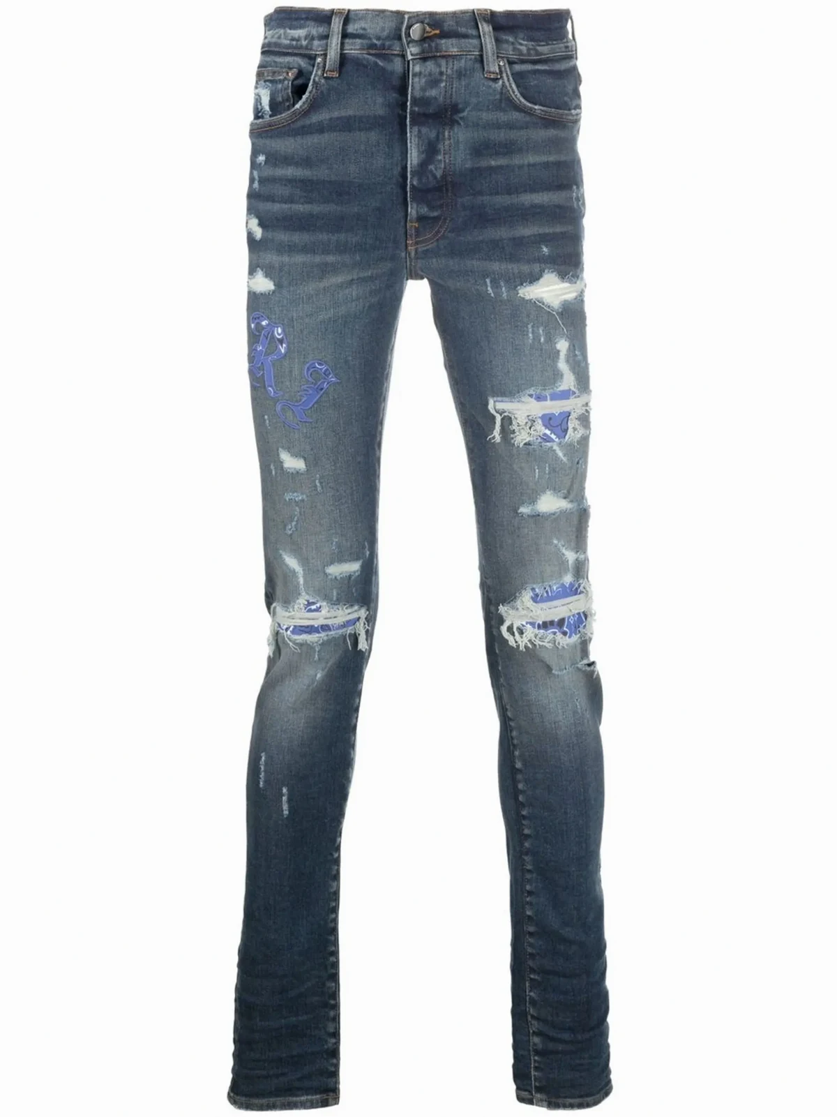 Old English logo skinny jeans