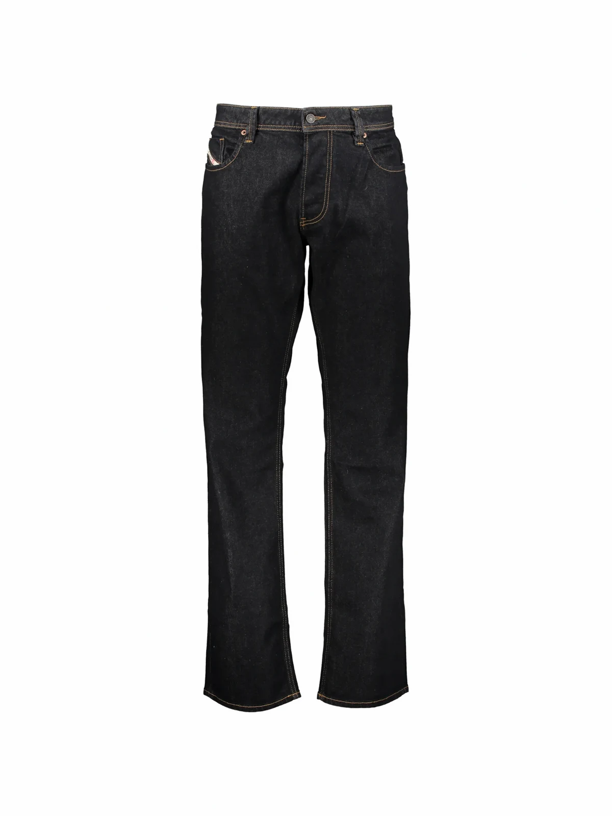 button straight jeans