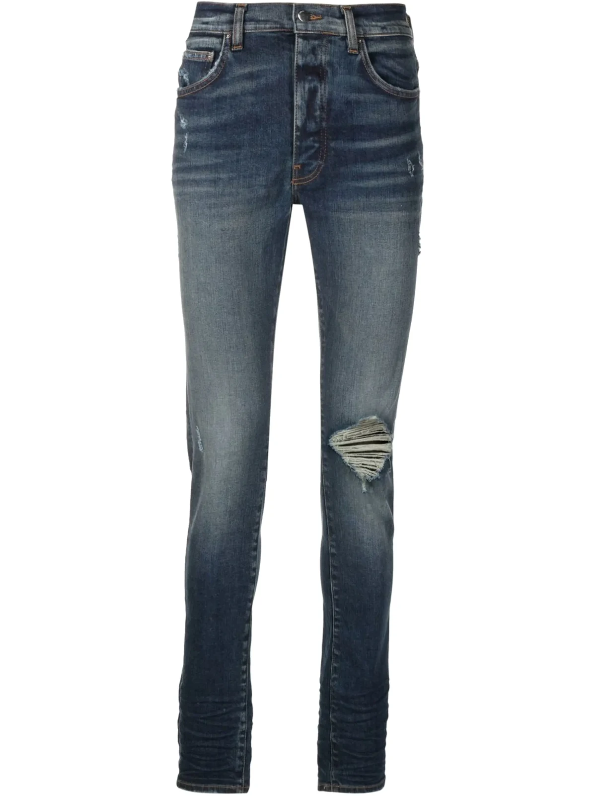 distressed-effect skinny jeans