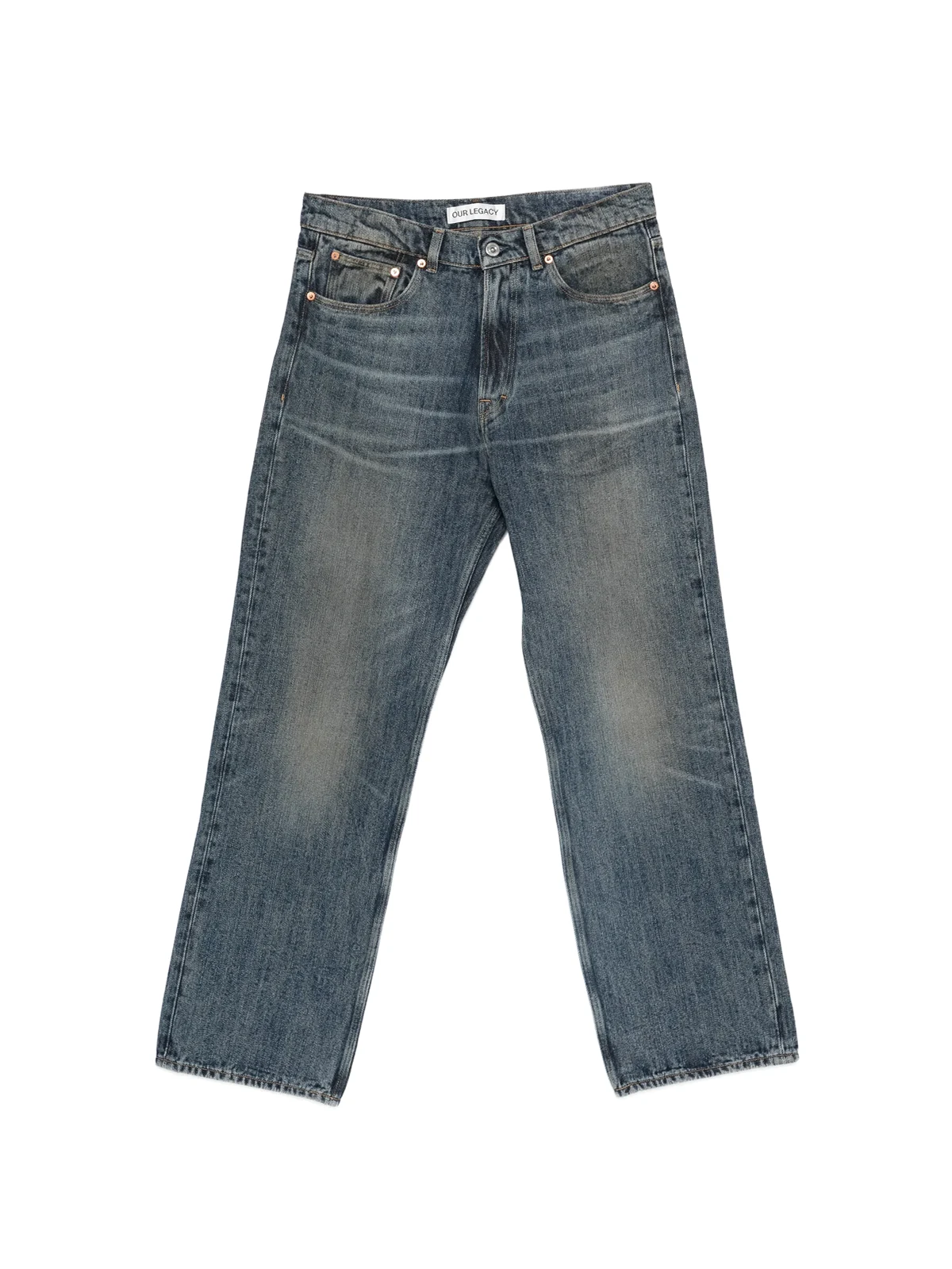 Ausgeblichene Jeans