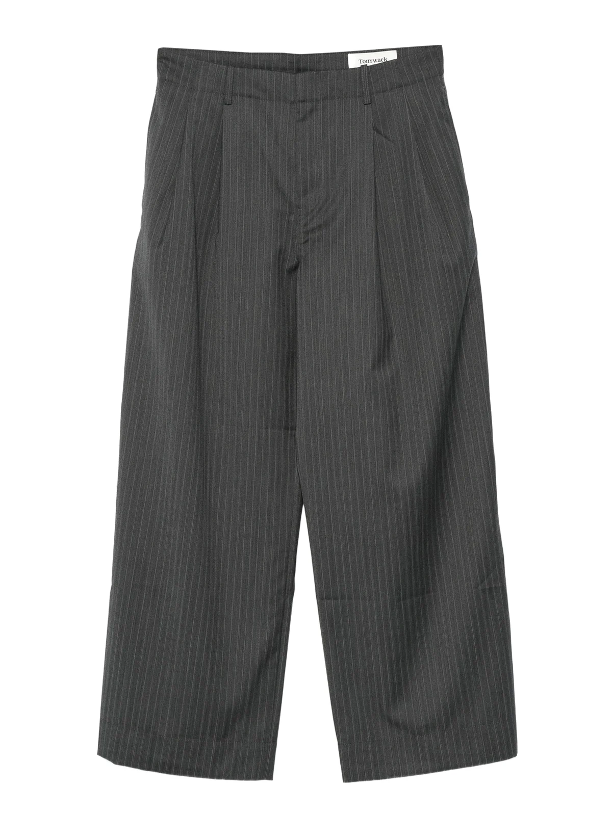 pinstripe tailored trousers