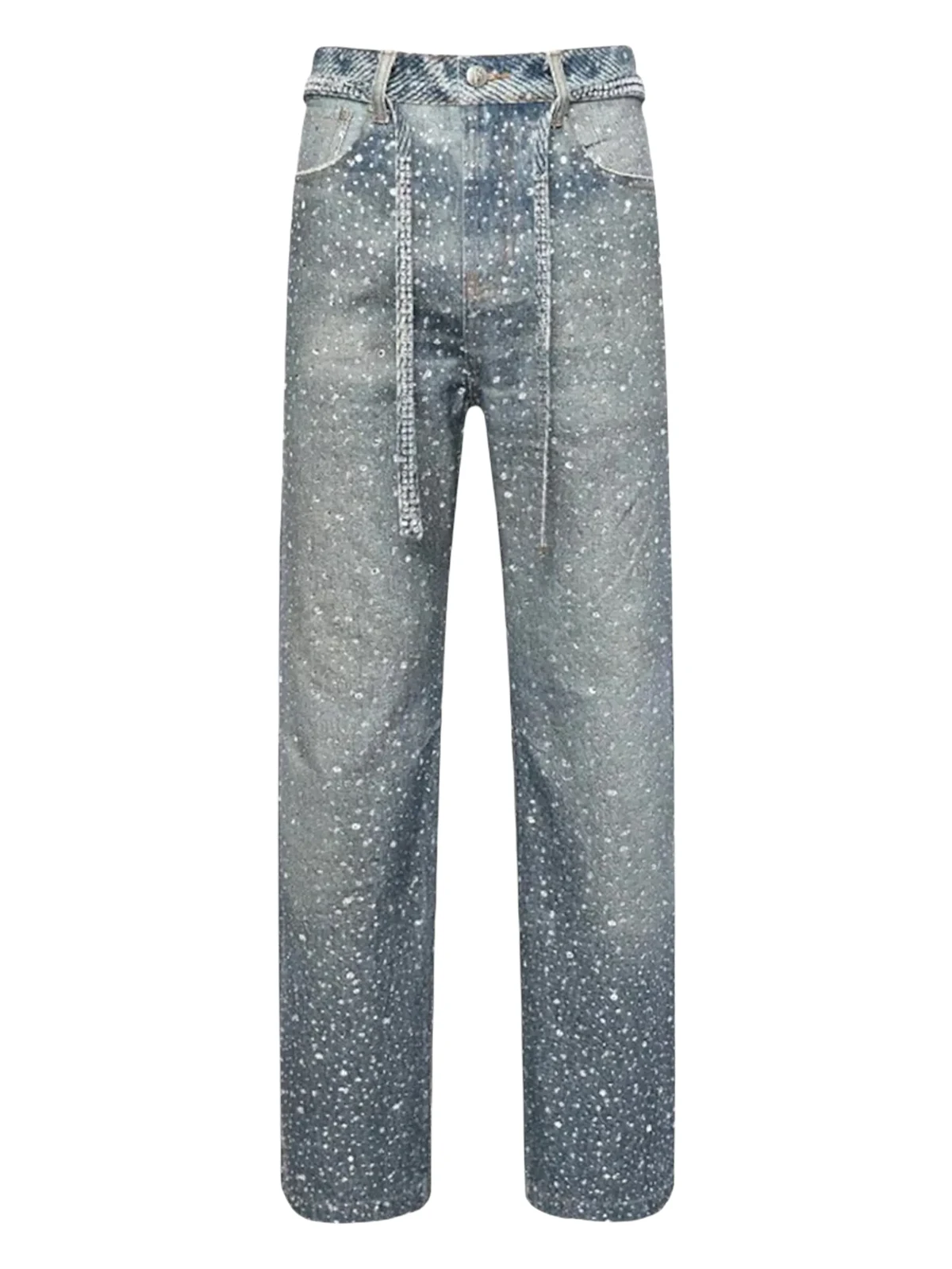 Jeans mit Kristallverzierung