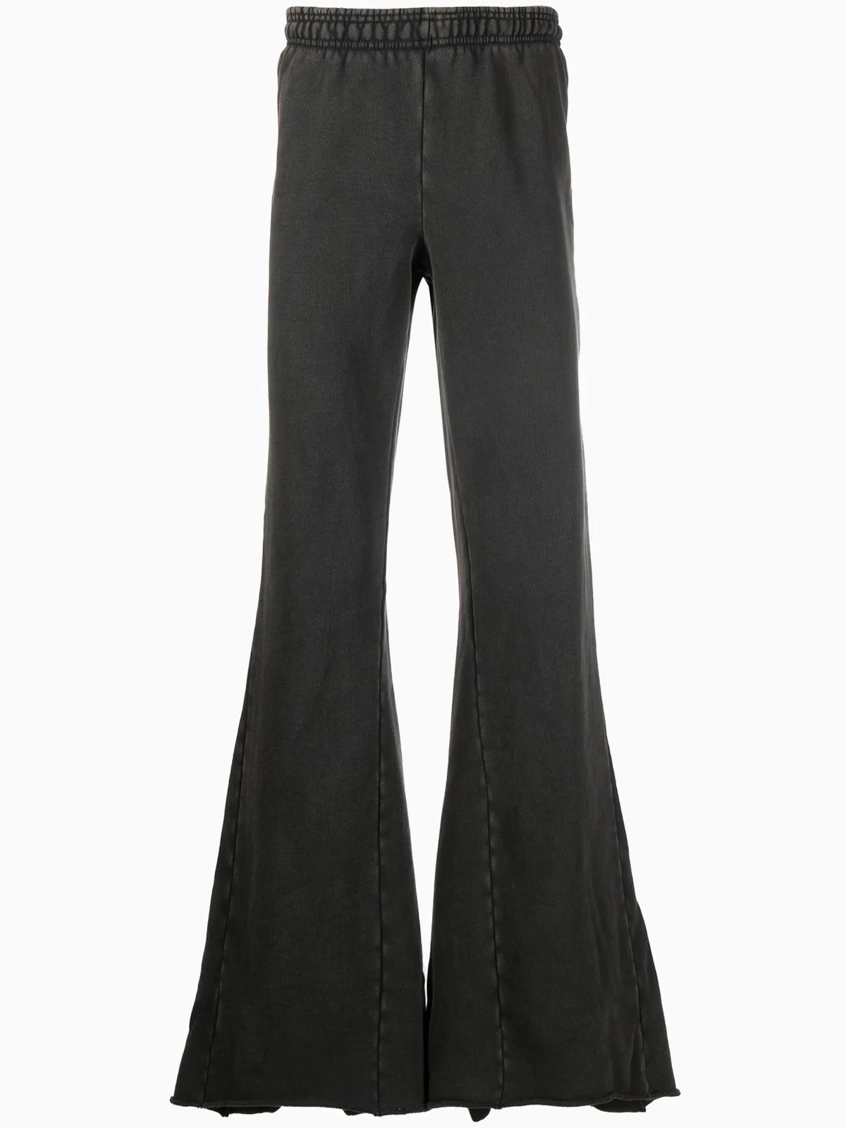 flared cotton track pants