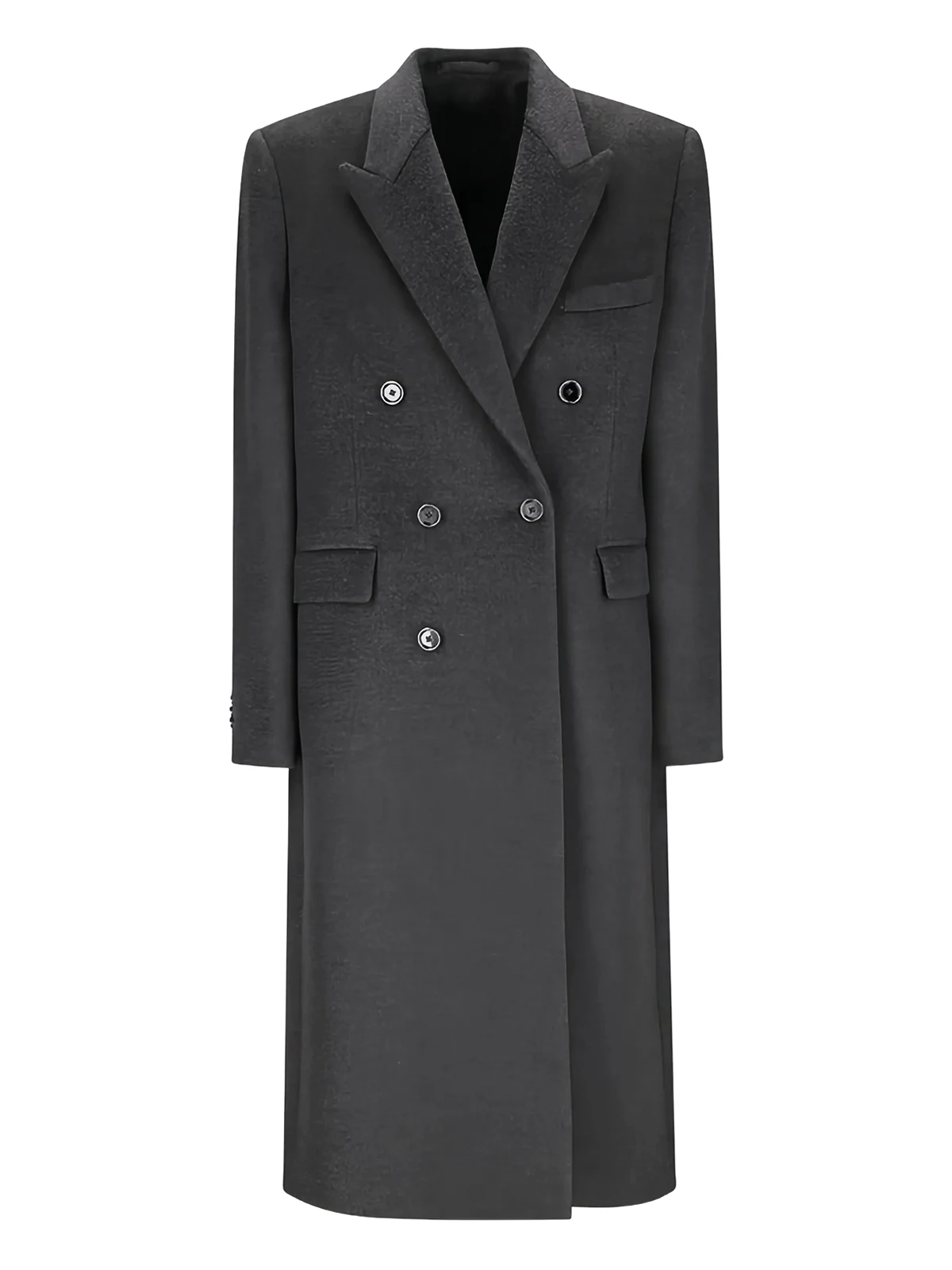 double-breasted wool coat