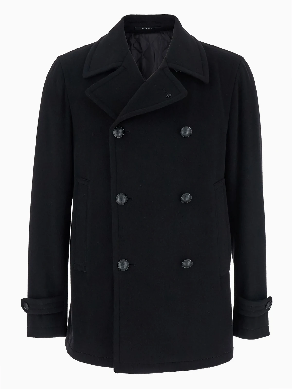 double-breasted peacoat