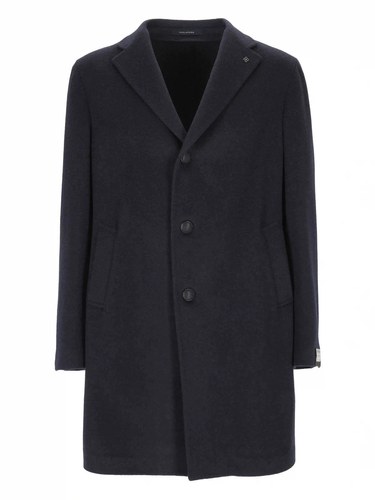 Kaschmirmantel mit Knopfverschluss