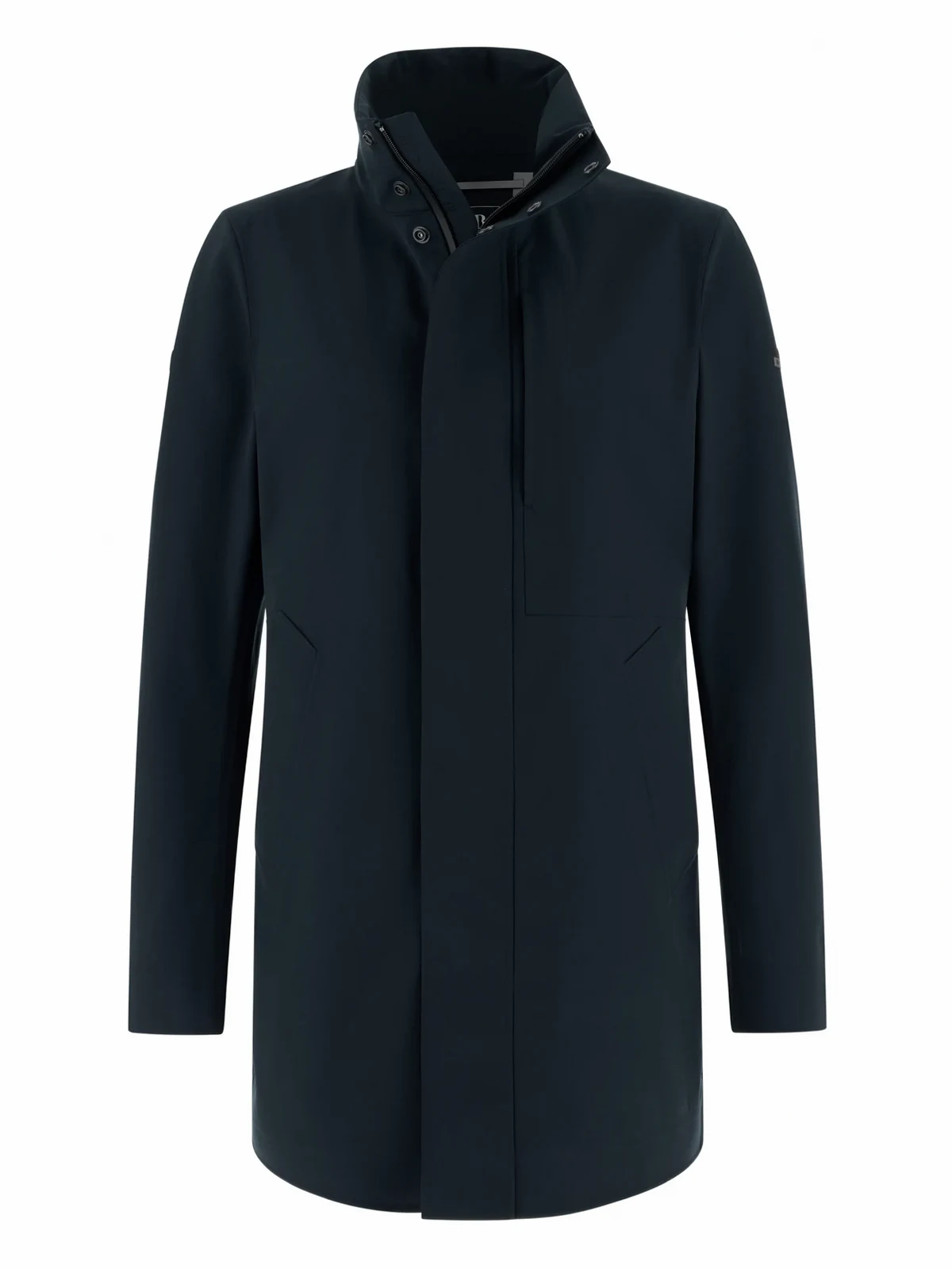 technical patch car coat