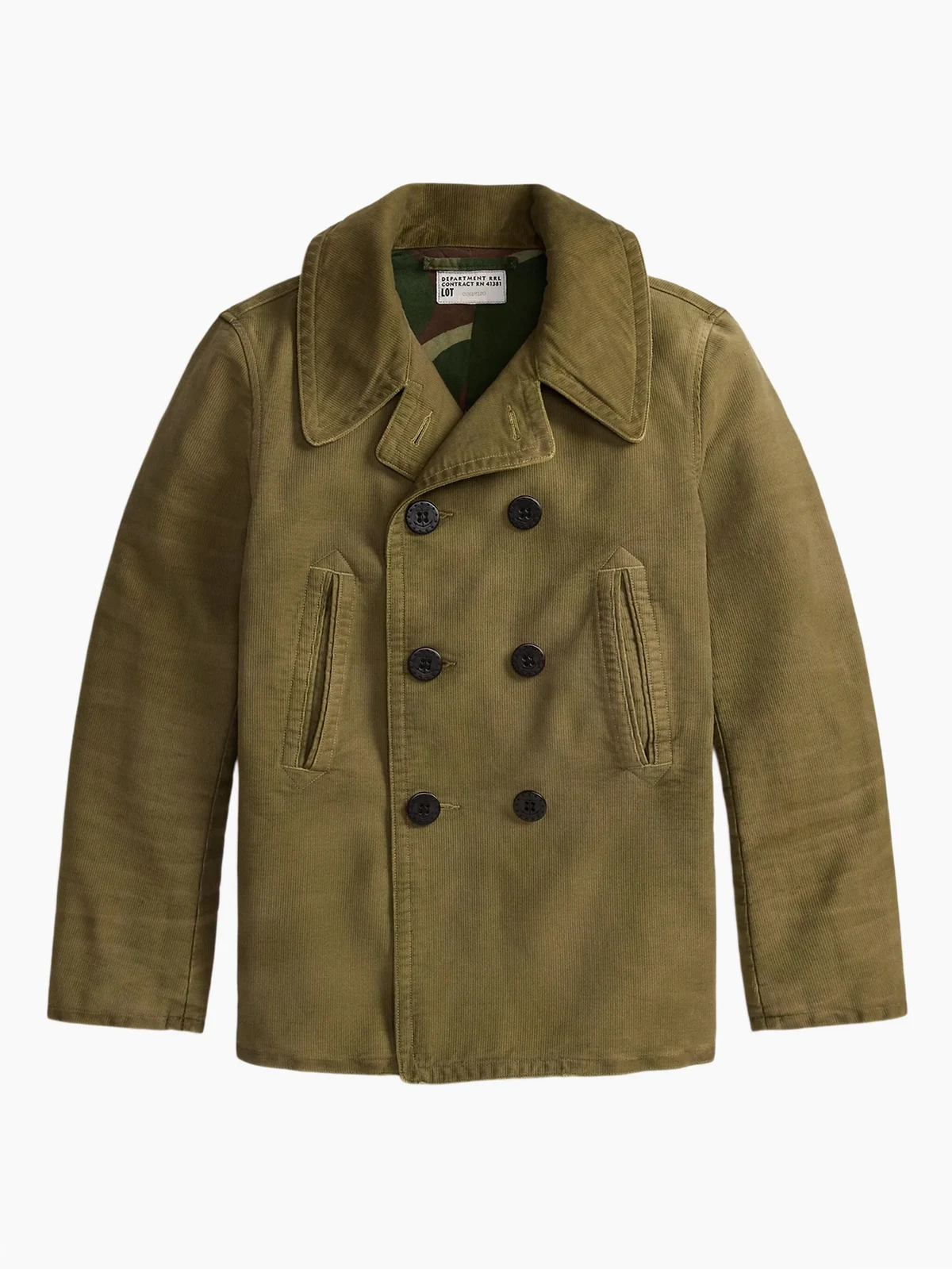 button corduroy coat