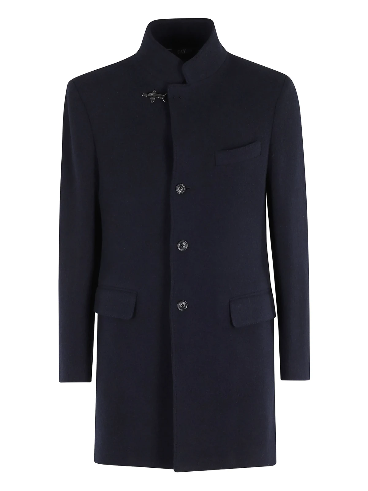 wool single-breasted coat