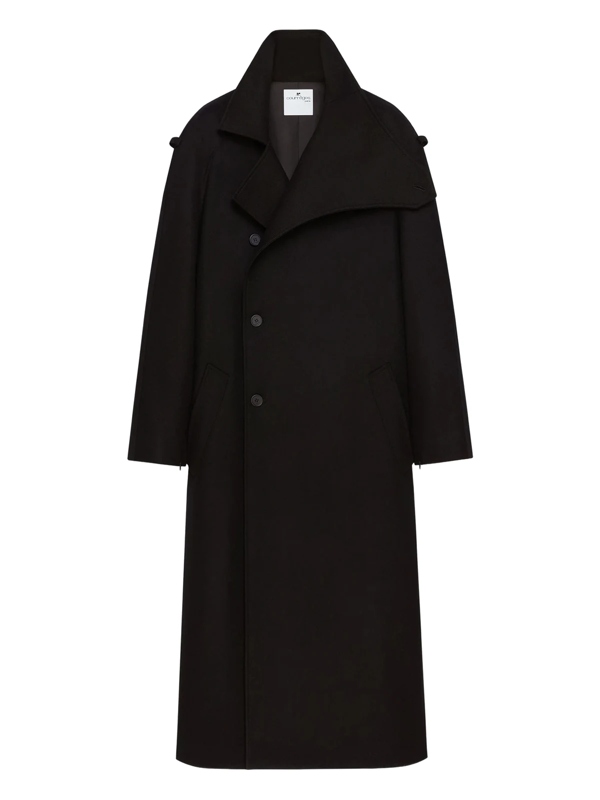 double-breasted trench coat