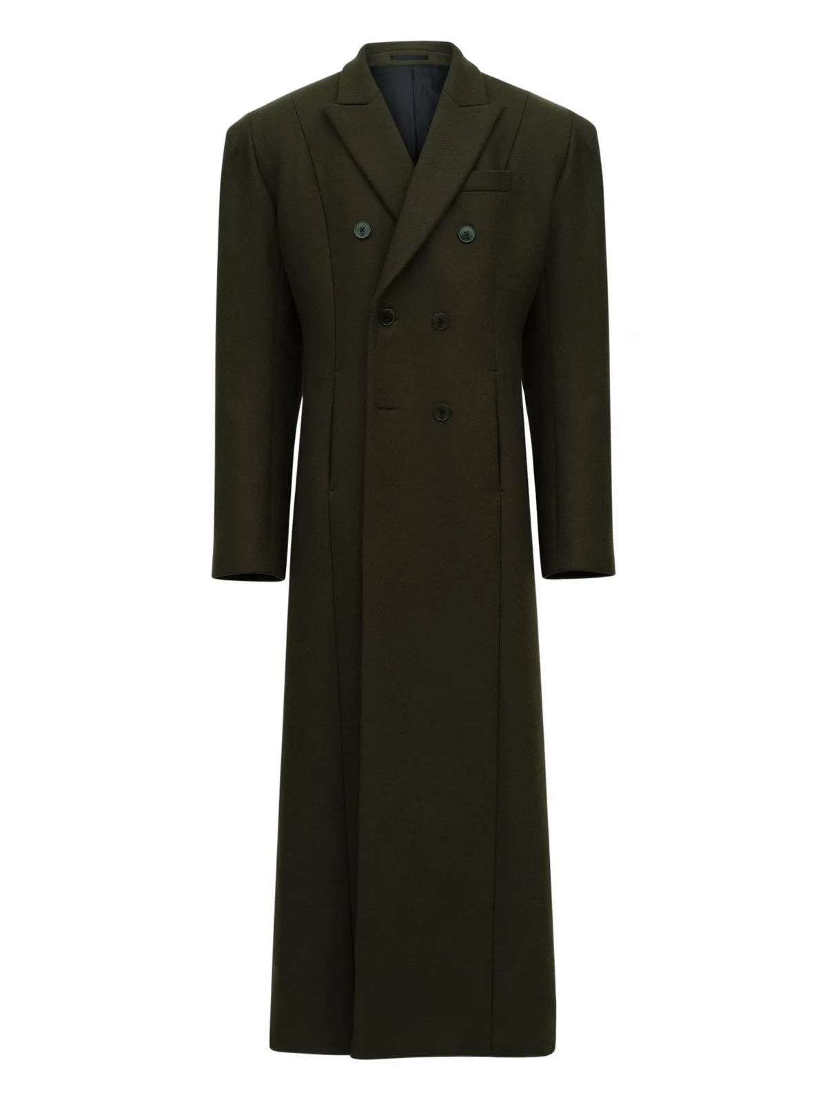 double-breasted manteau coat