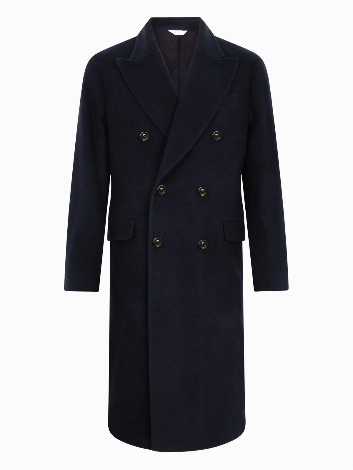 double-breasted cashmere coat