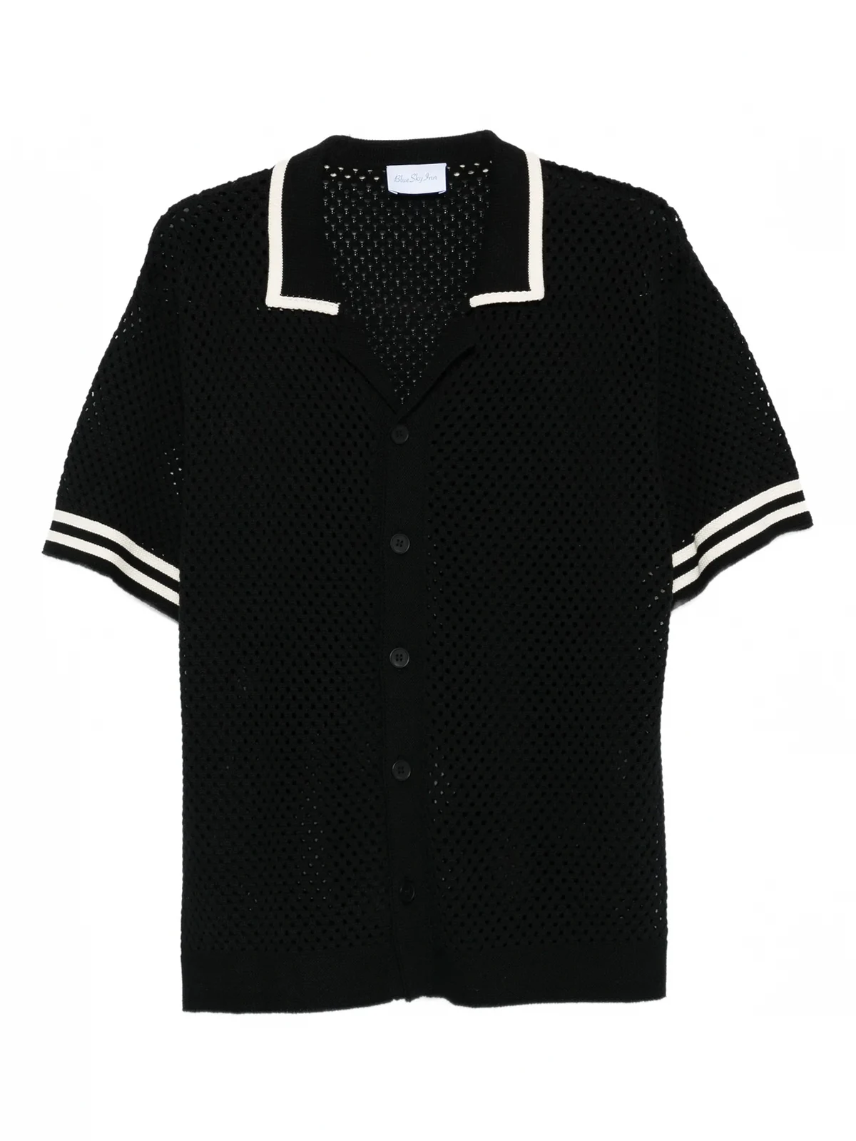 Gestricktes Hemd mit Knopfleiste