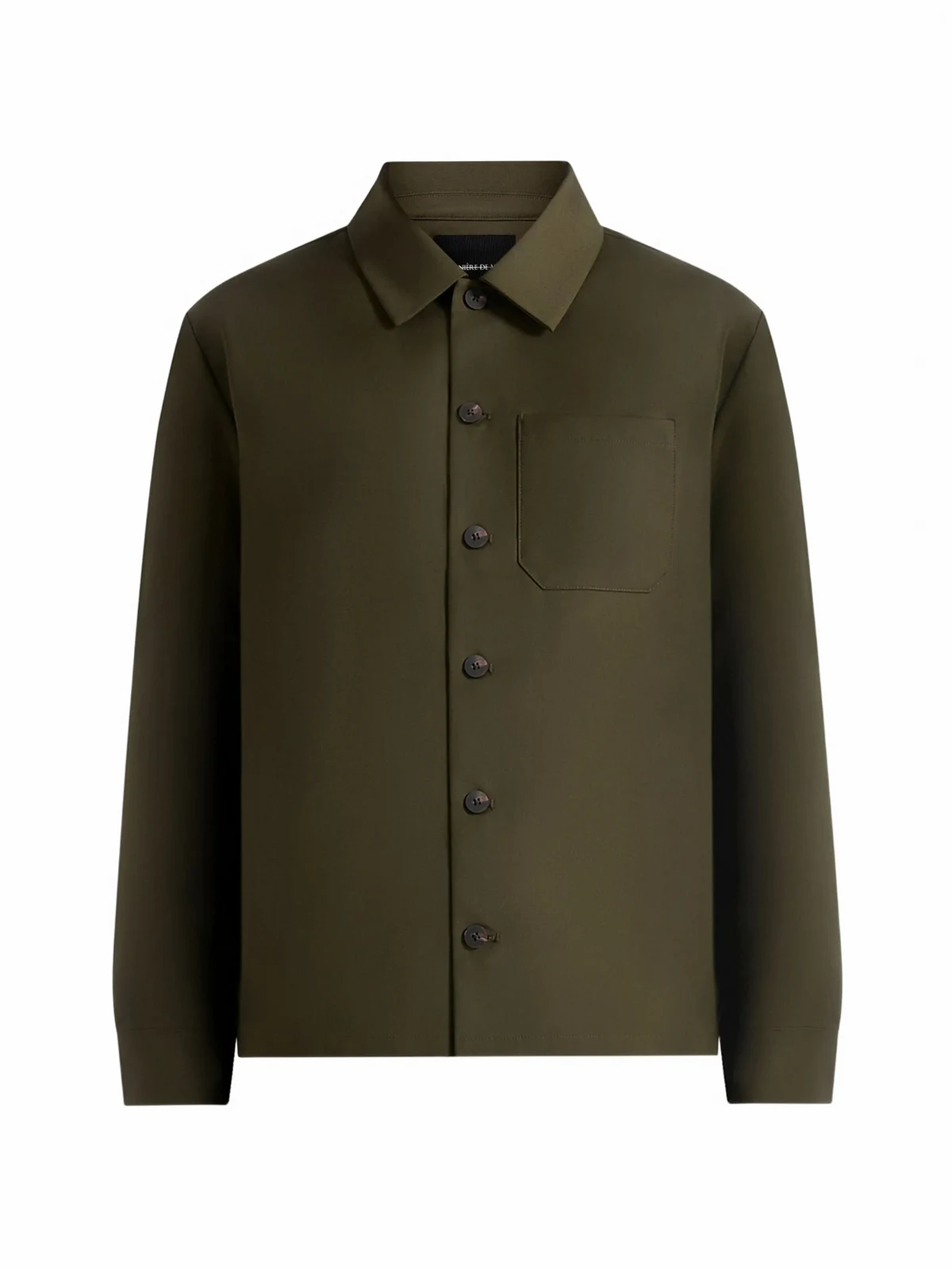 Olive green long-sleeve shirt