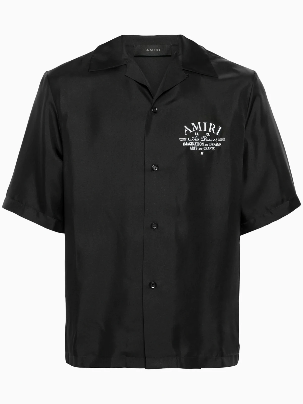 Seidenhemd mit Logo-Print