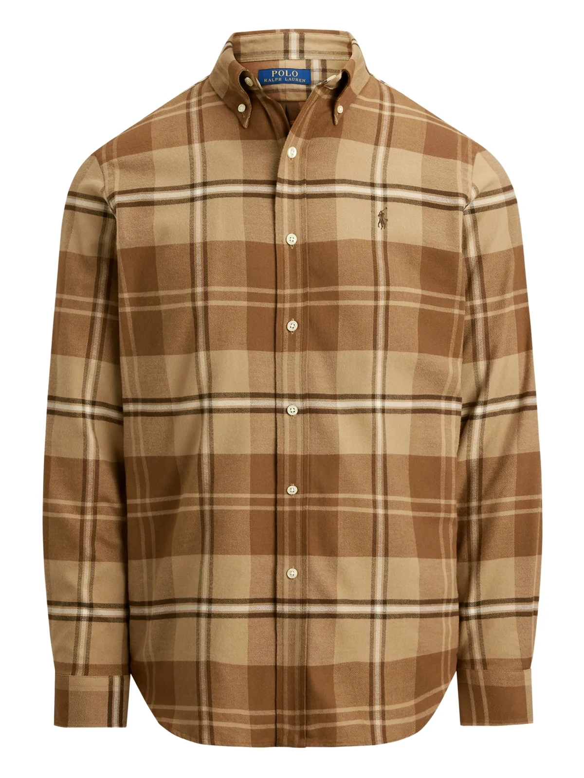 Langärmeliges Hemd aus gebürstetem Twill