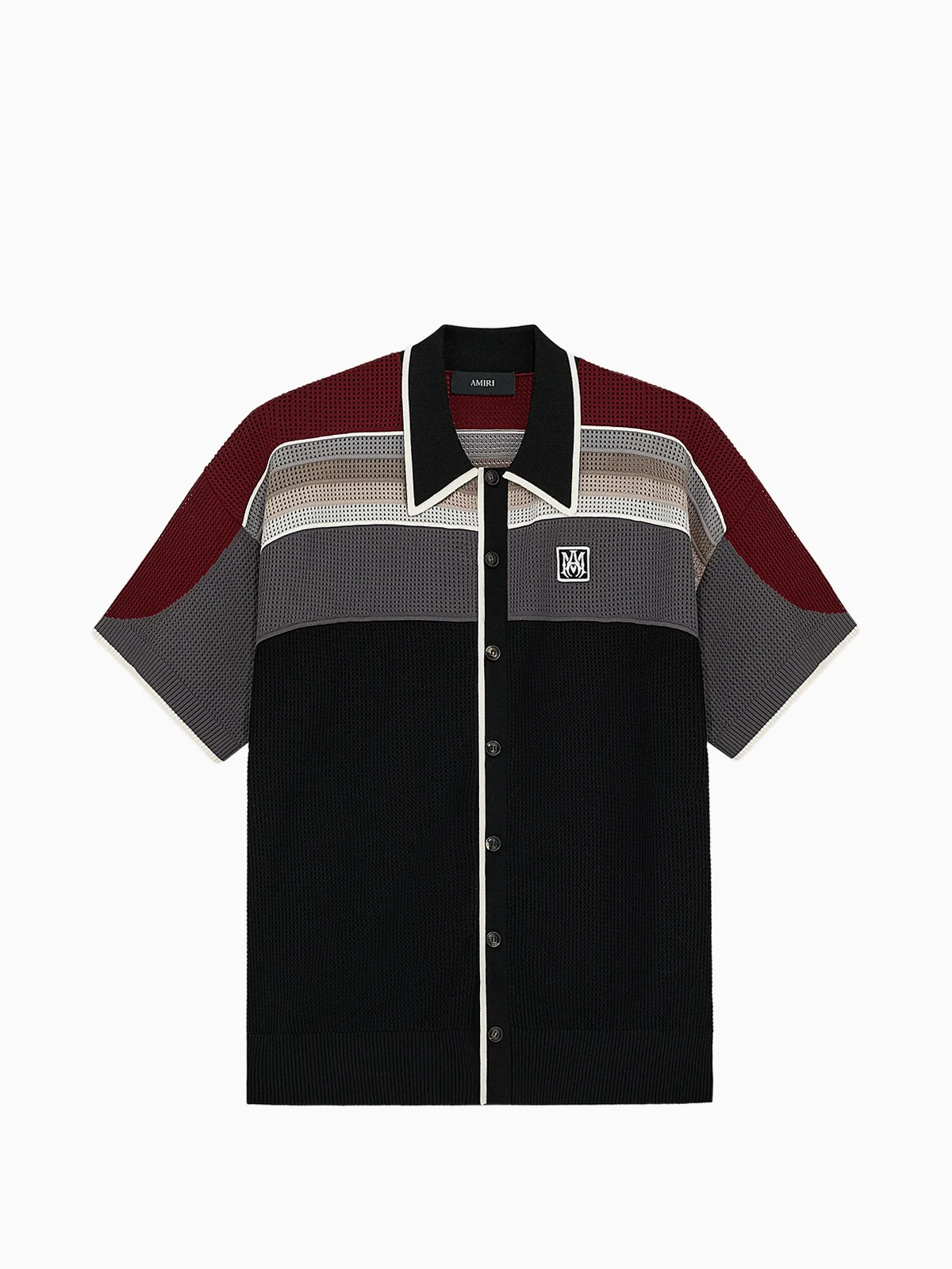 Gestreiftes Hemd mit Logo-Patch