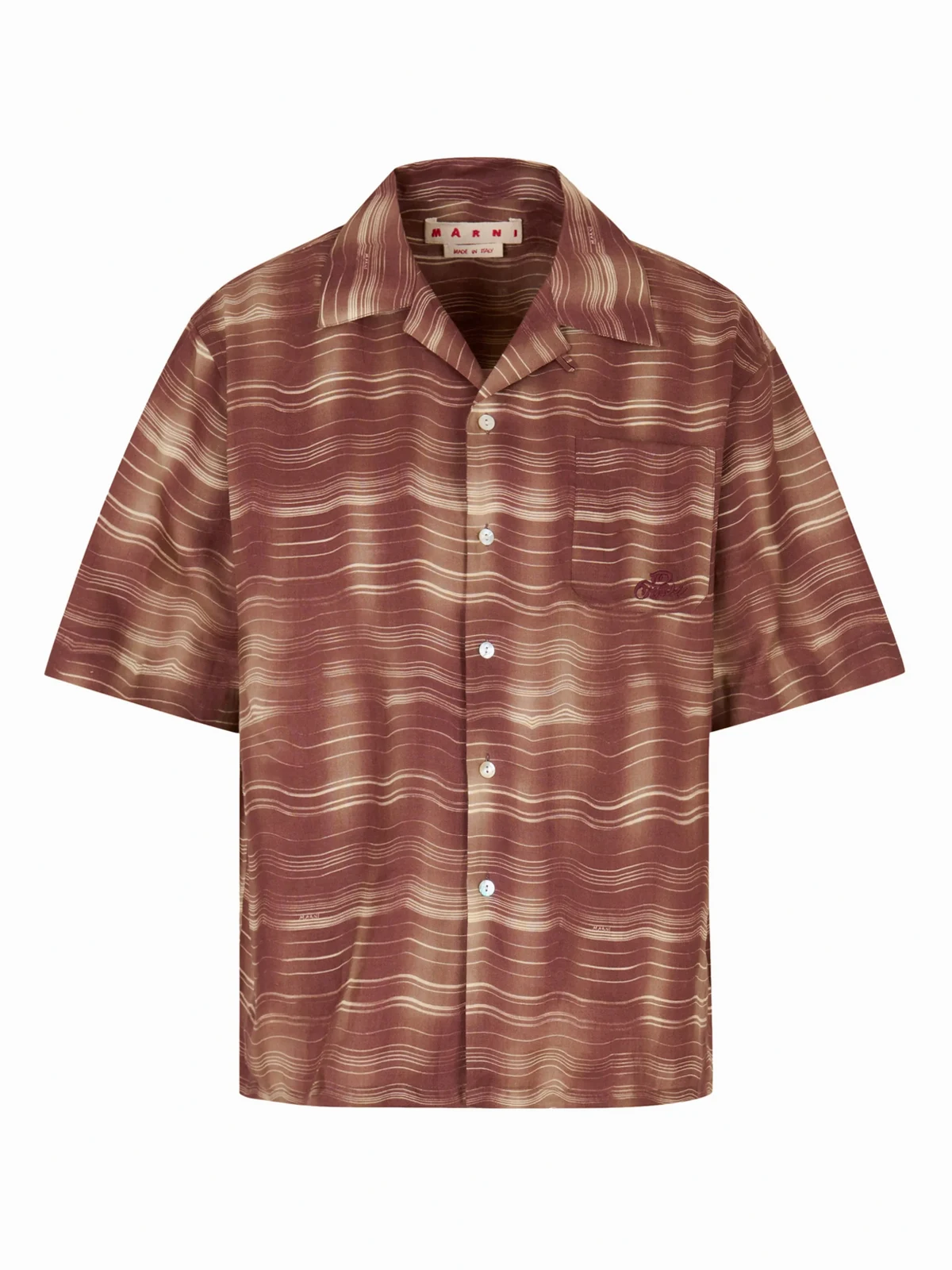 Hemd mit Wellen-Print