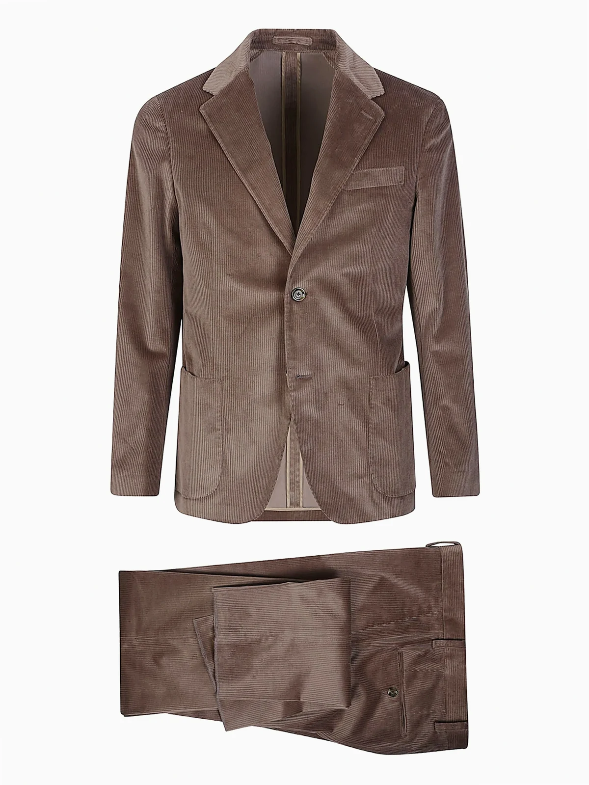 corduroy single-breasted suit