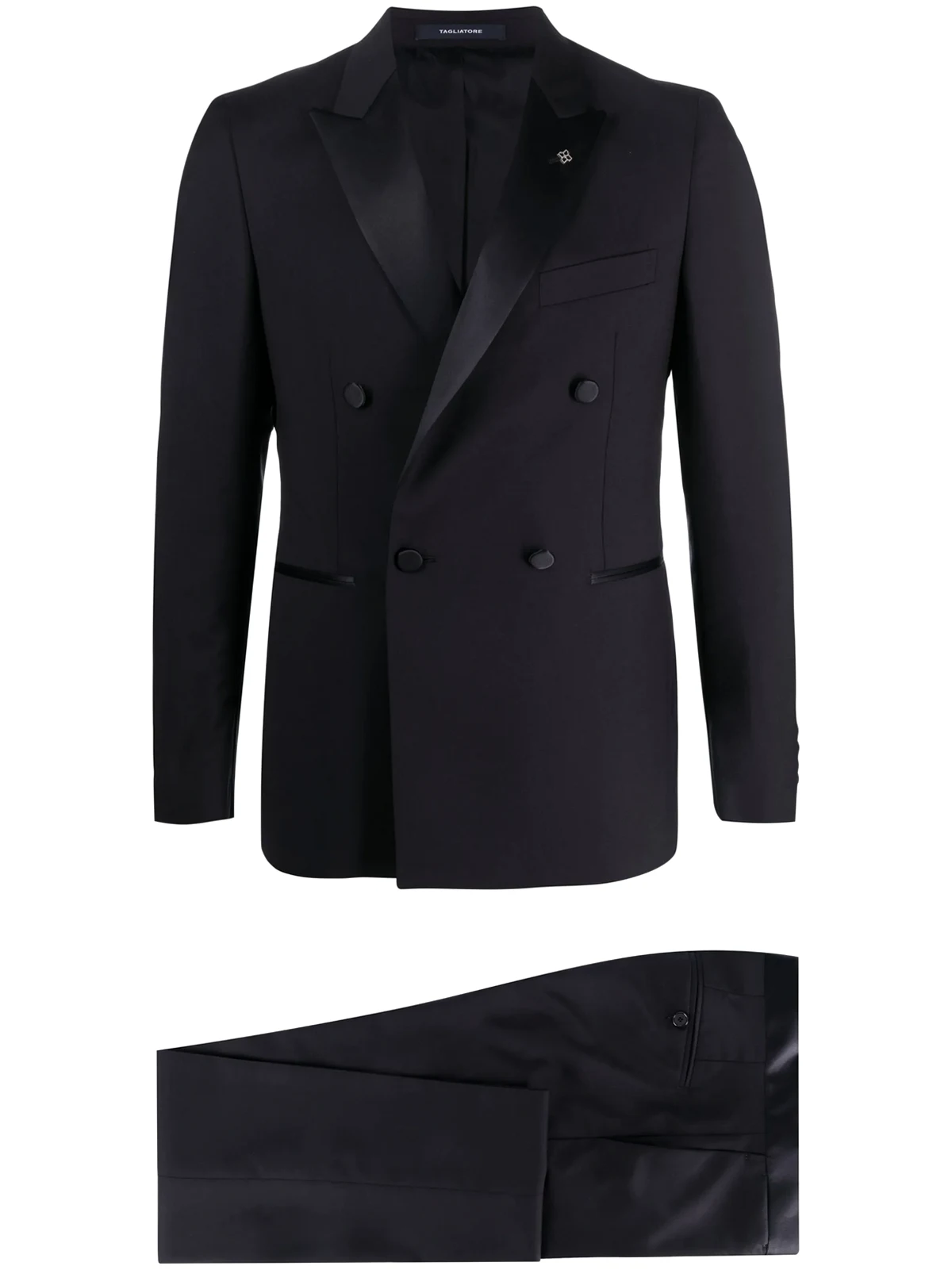 double-breasted dinner suit