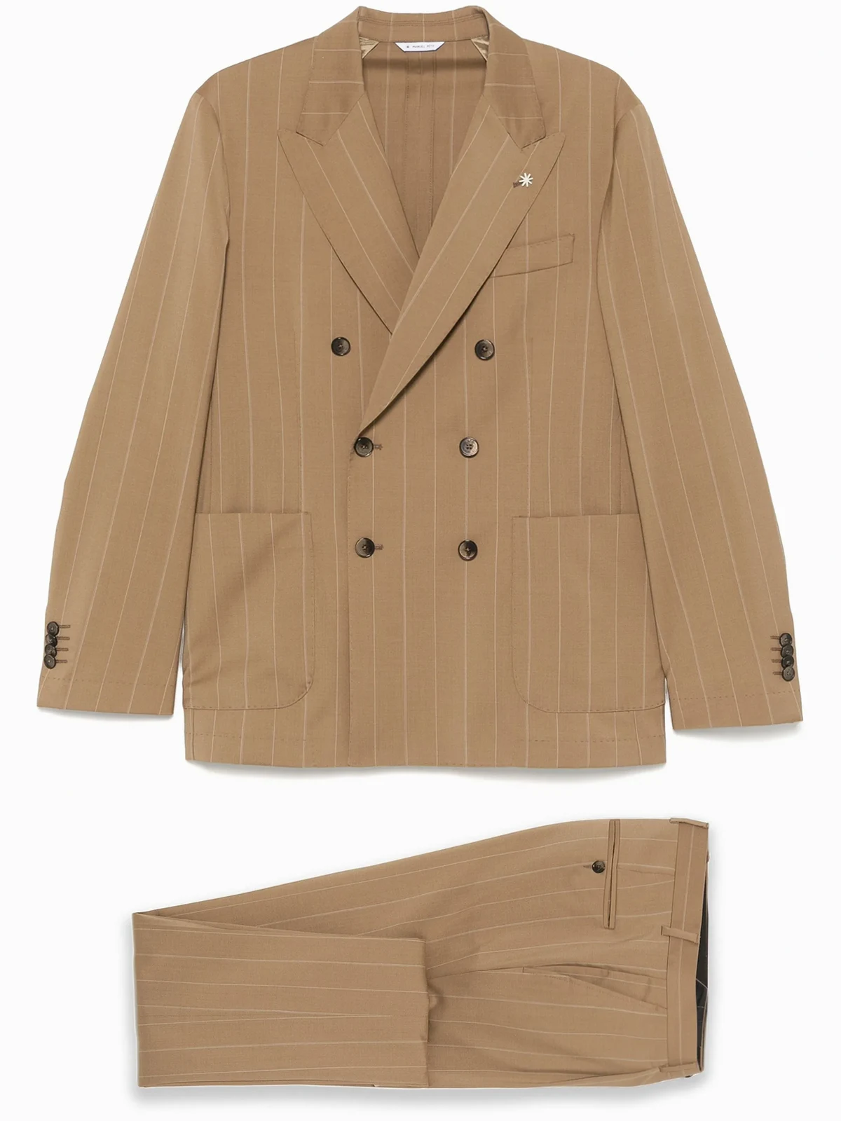 pinstripe double-breasted suit