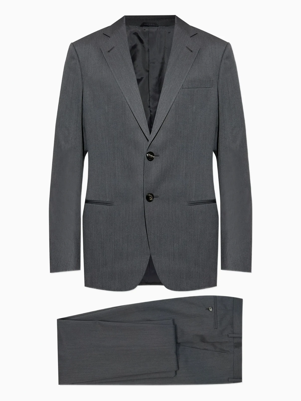single-breasted wool suit