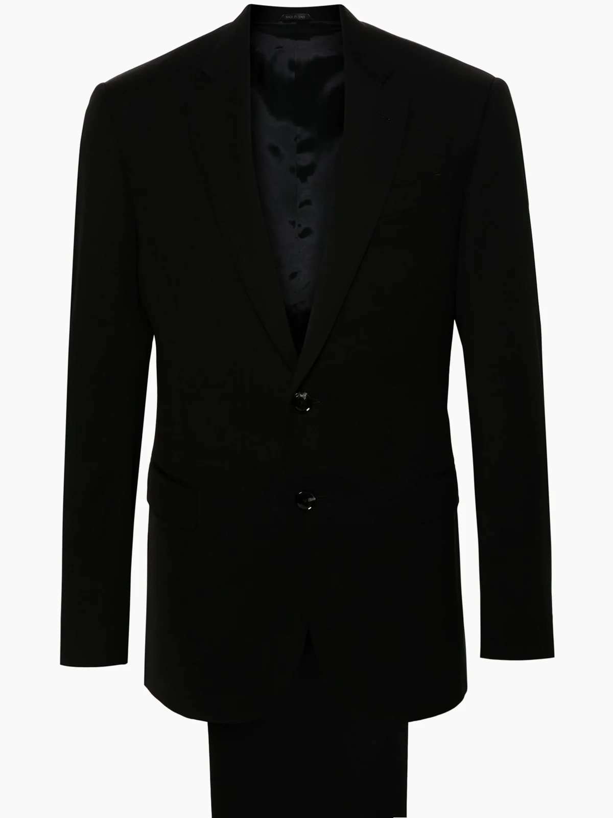 twill virgin-wool suit