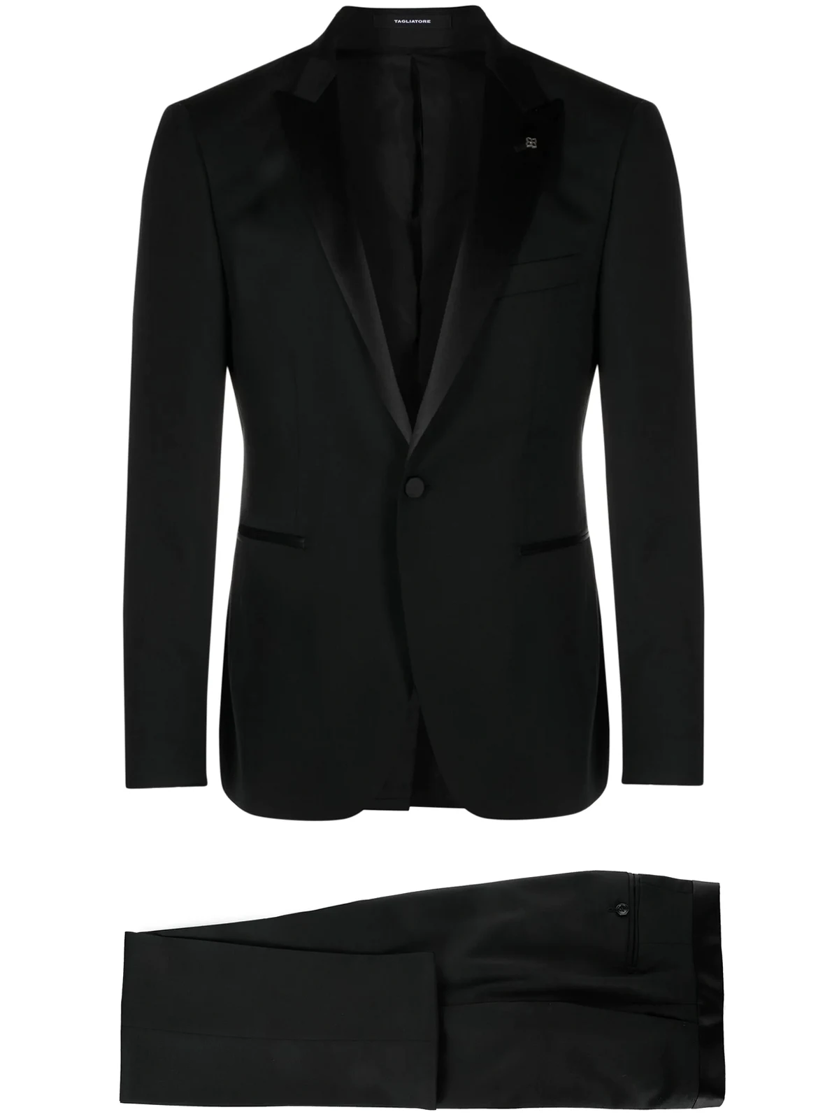 single-breasted virgin-wool suit
