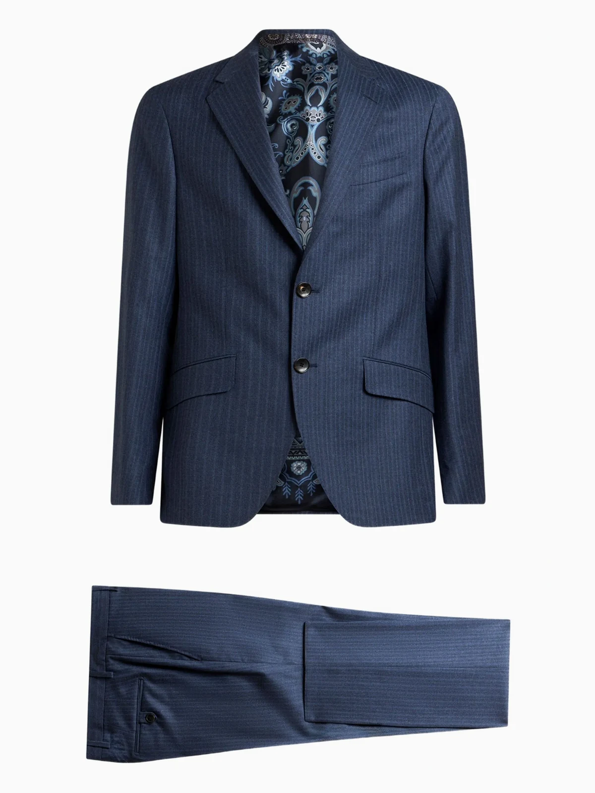 pinstripe wool suit