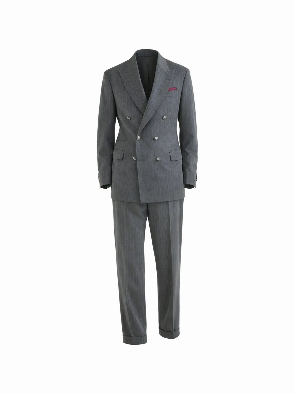 pinstripe double-breasted suit