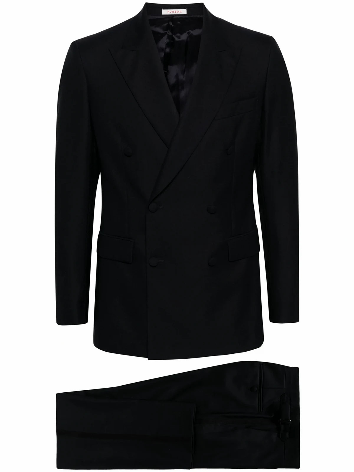 Doppelreihiger Faille-Smoking aus Wolle