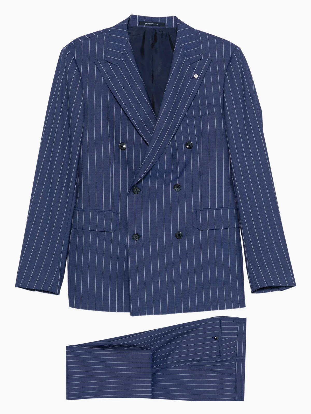 pinstripe double-breasted suit