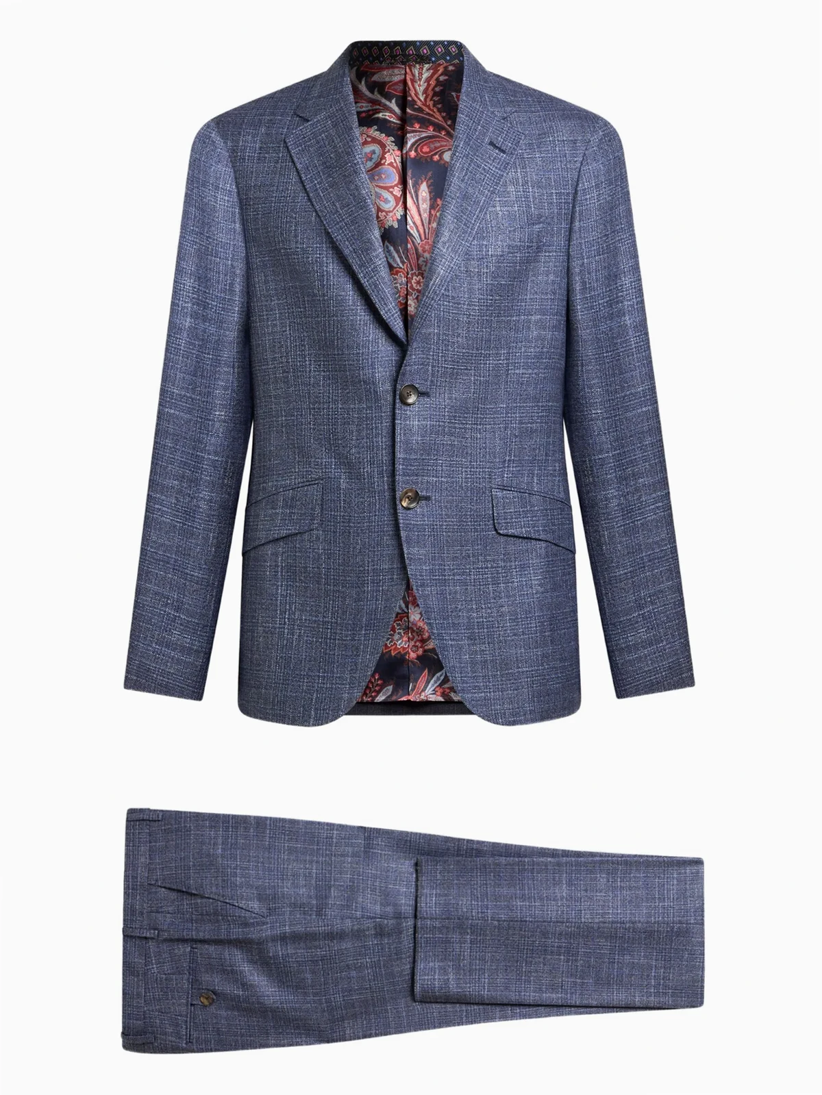 checked wool suit