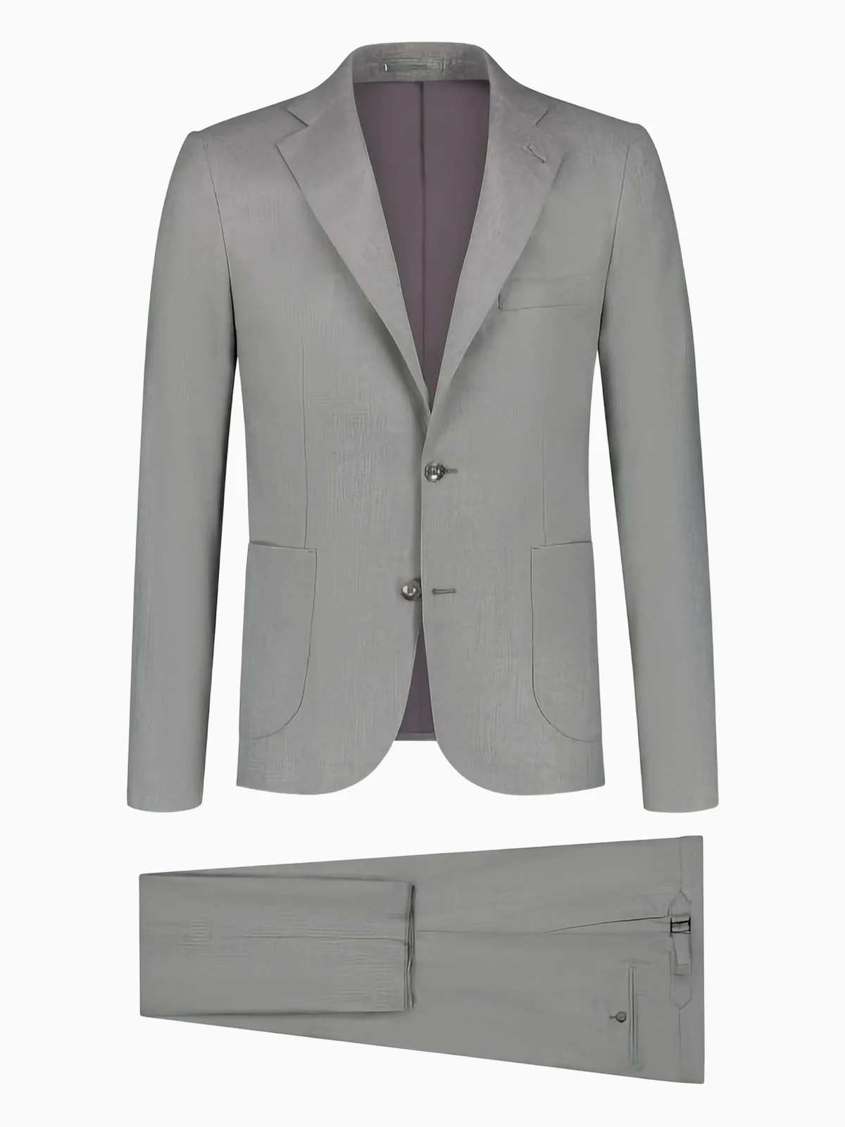 notched-lapel single-breasted suit