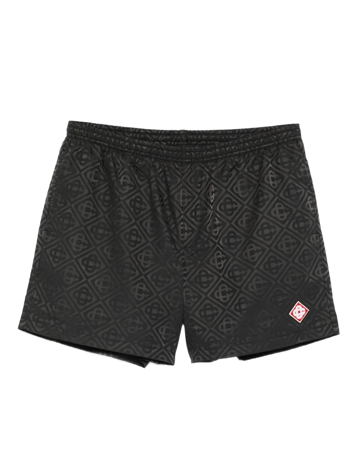 Badeshorts mit Monogrammmuster
