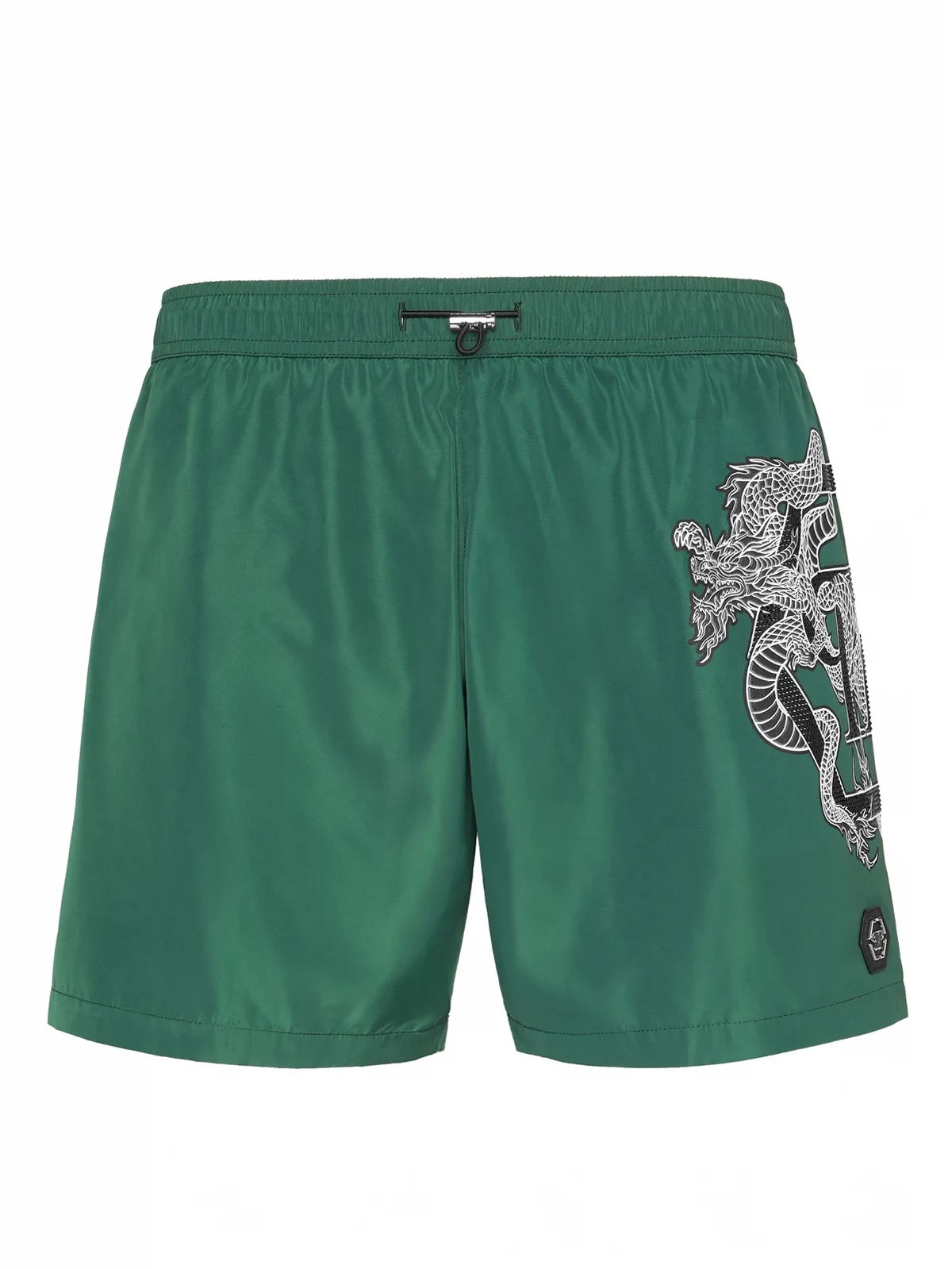 dragon-print swim shorts
