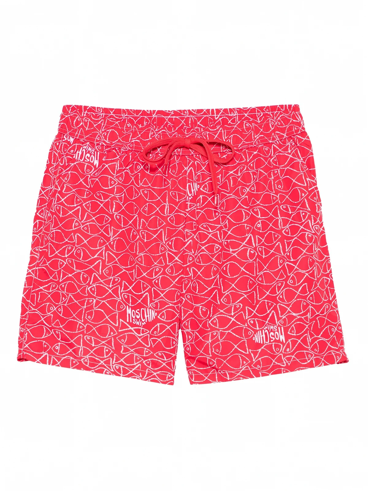 Badeshorts mit Fische-Print