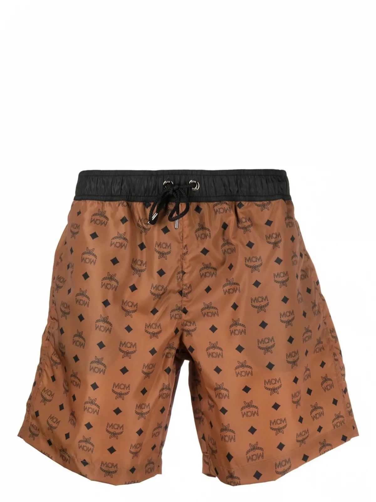 logo-monogram print swim shorts