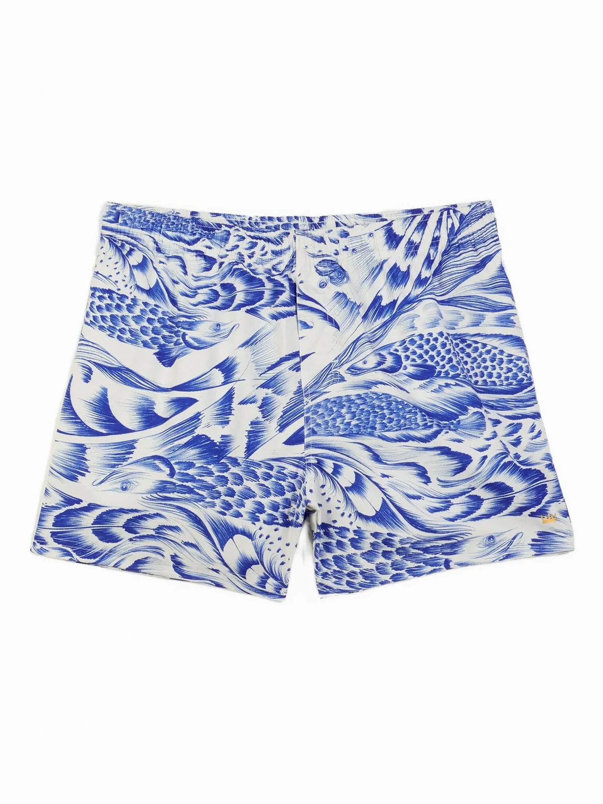 pirarucu-print swim shorts