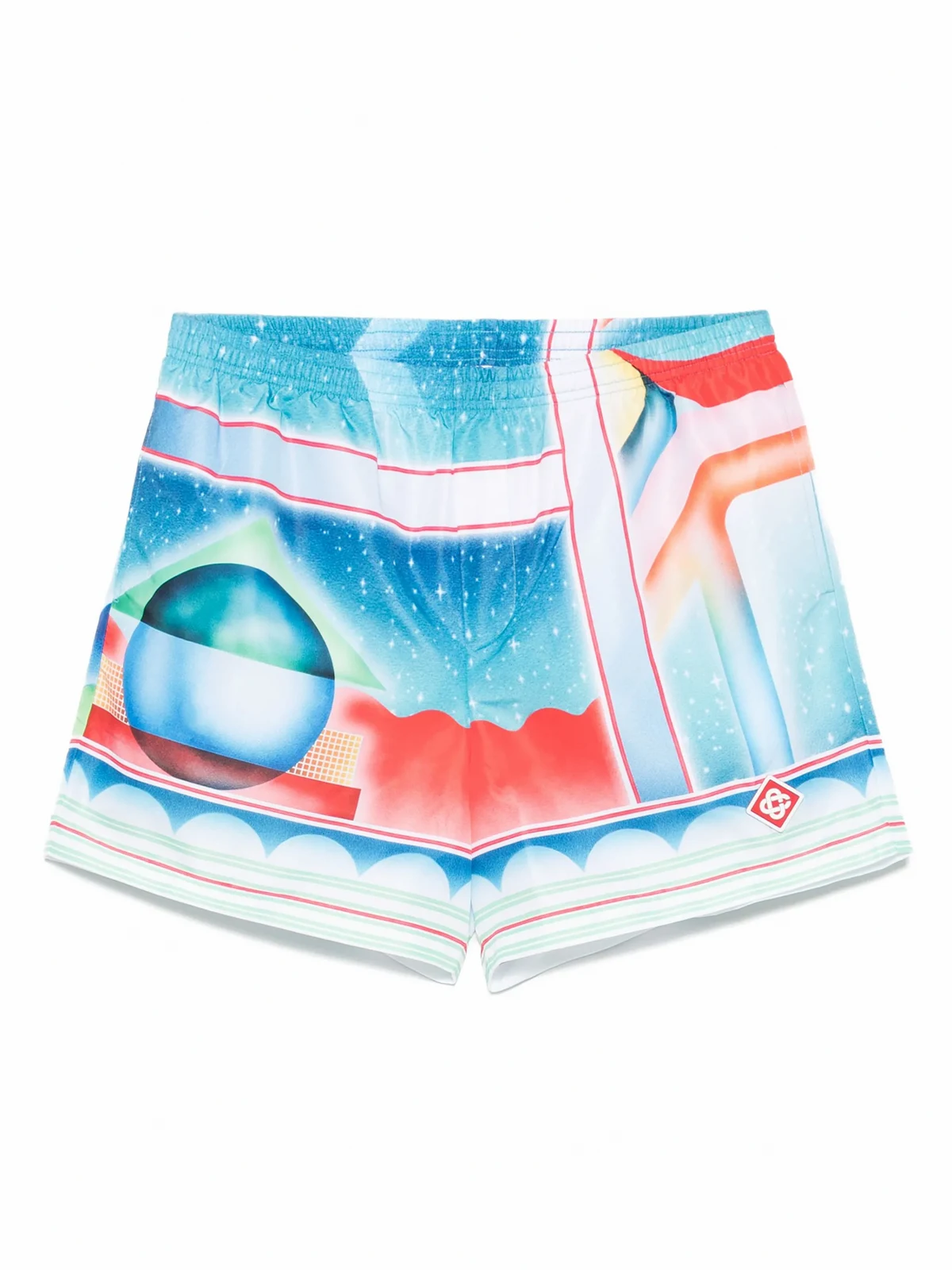 Badeshorts mit grafischem Print