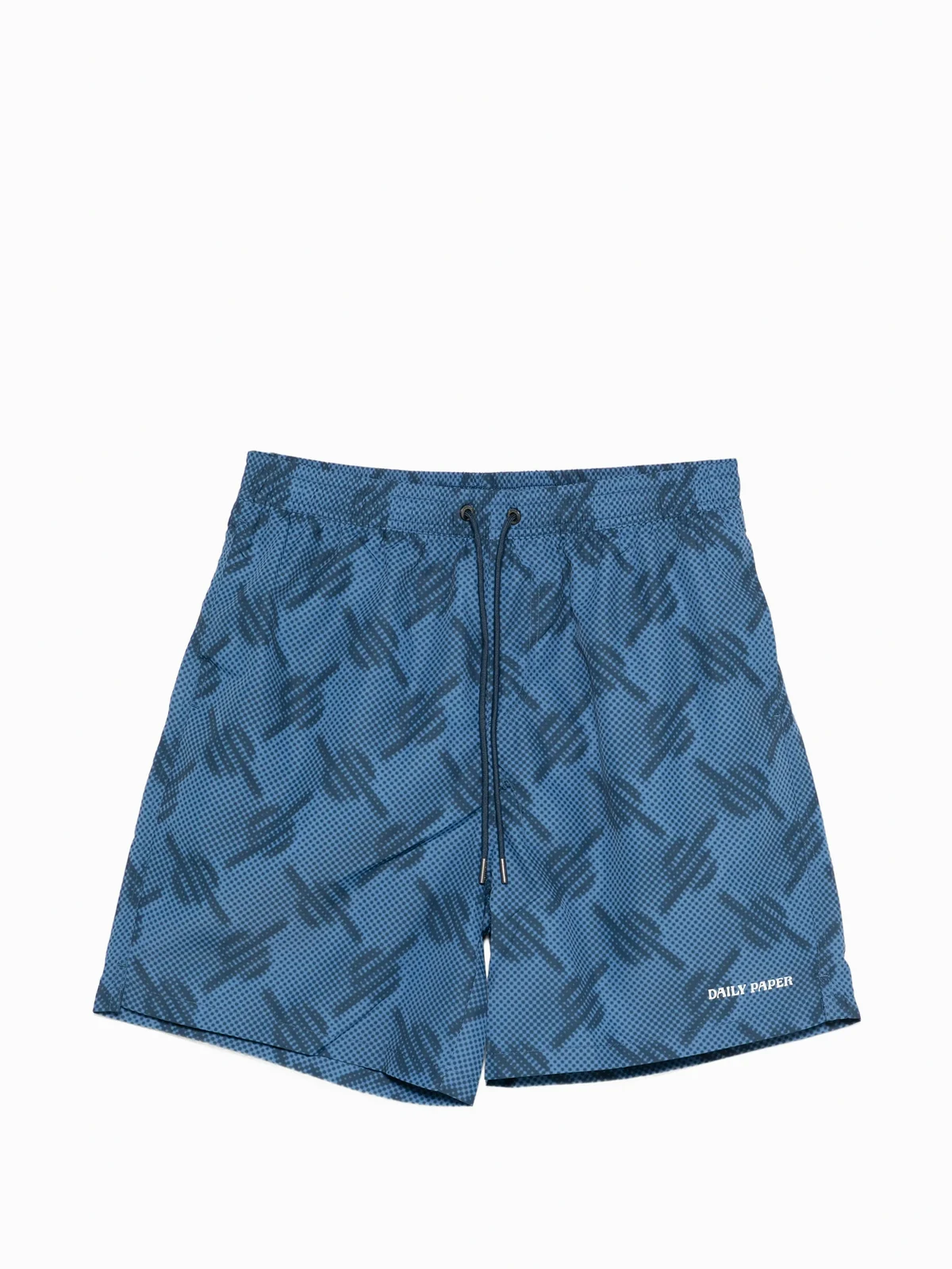 patterned swim shorts