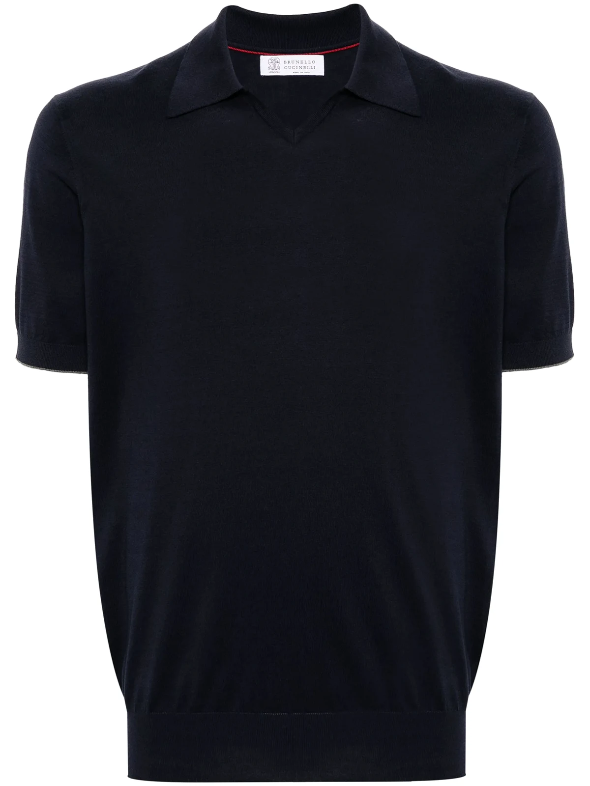 short-sleeve cotton polo shirt