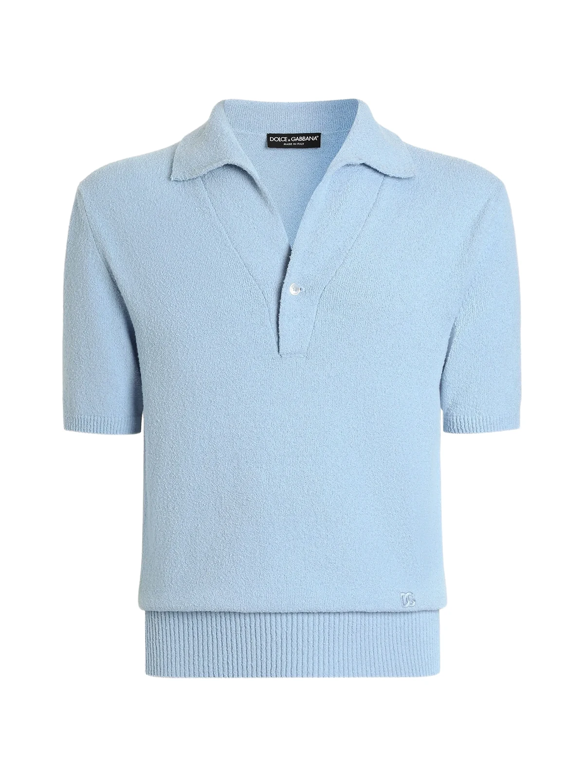 collared knitted polo shirt