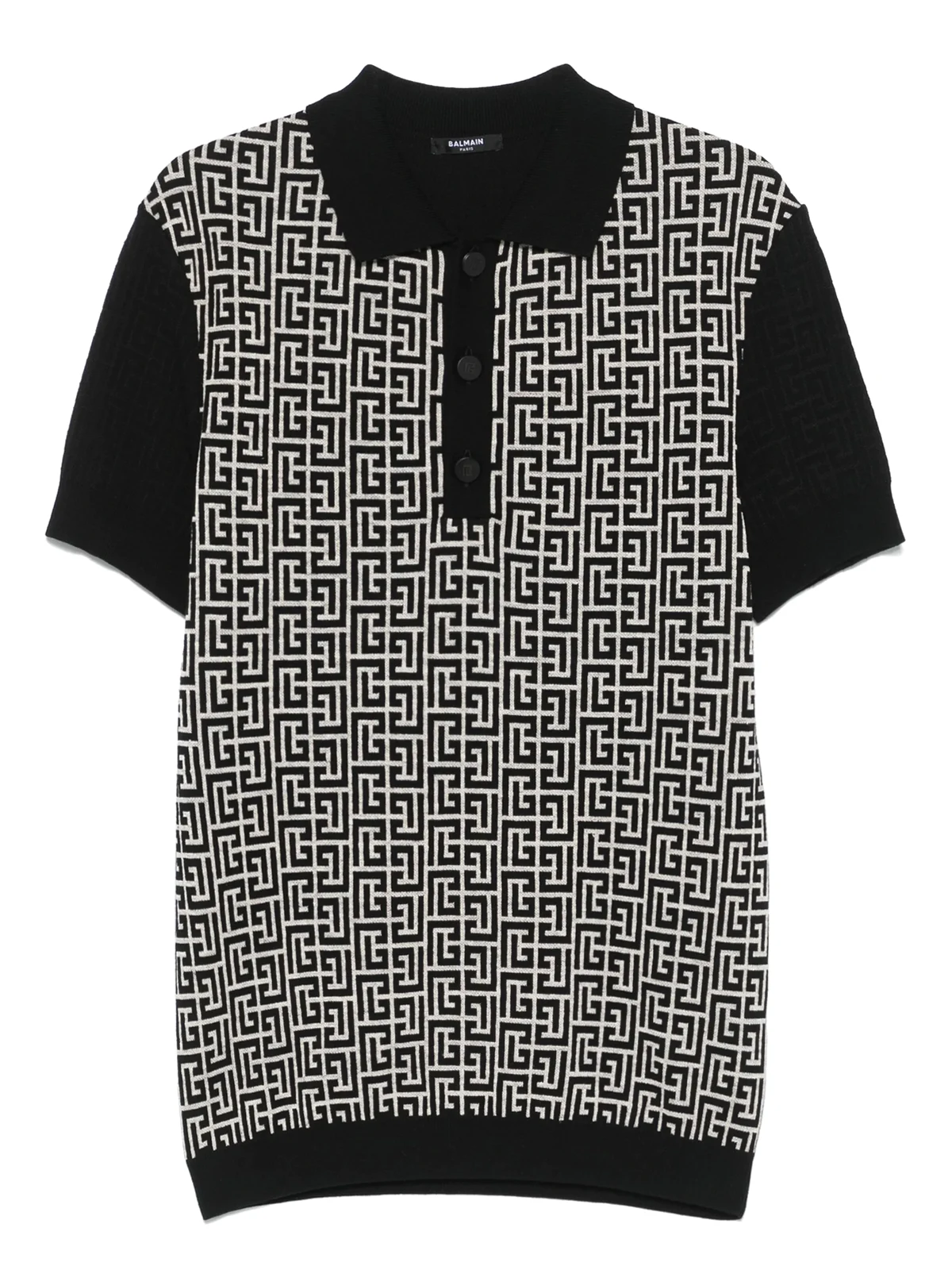 Gestricktes Poloshirt mit Monogramm